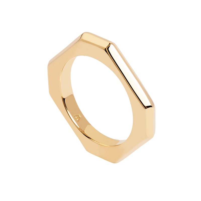PD Paola Signature Link Gold Ring
