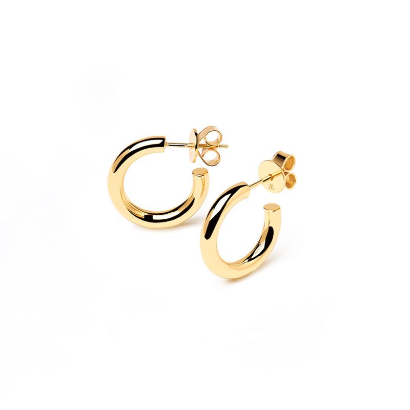 PD Paola Medium Cloud Gold Earrings