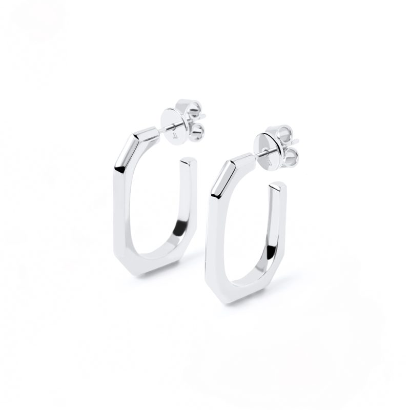 PD Paola Signature Link Silver Earrings