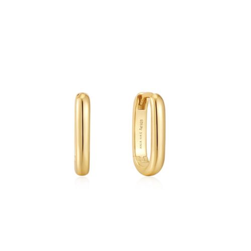 Σκουλαρίκια Ania Haie Gold Oval Hoop Earrings E048-04G