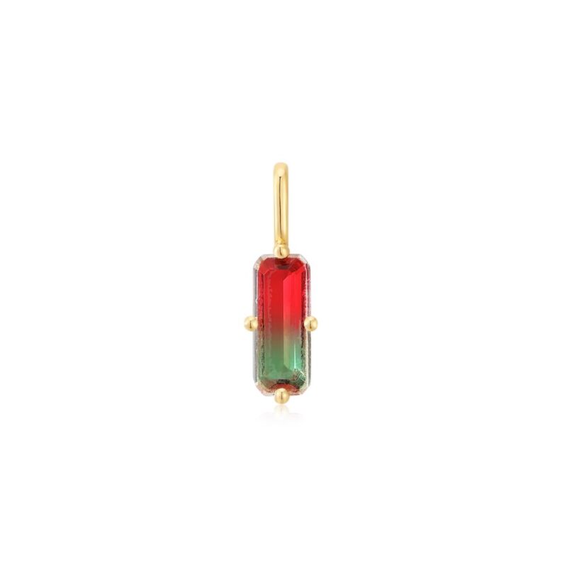 Ania Haie Gold Faceted Red Charm NC048-05G